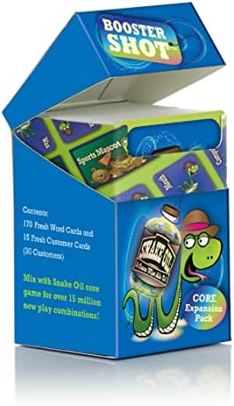 SNAKE OIL Booster Shot Game Core-Level Expansion Pack for Ages 10+ - The Silly Selling Party Game