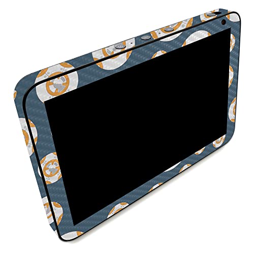 Image of MightySkins Carbon Fiber Skin Compatible with Amazon Echo Show 8 (Gen 2) - Mini Galaxy Bots | Protective, Durable Textured Carbon Fiber Finish | Easy to Apply