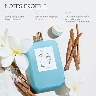 Ellis Brooklyn SALT Eau De Parfum & Body Oil Bundle - Clean Perfume & Scented Body Oils for Women, Ylang Ylang, Amber, Sandalwood
