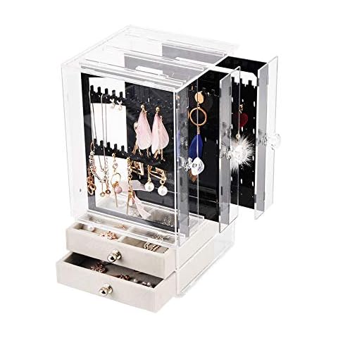 Jewellery Stand Earring Holder Jewellery Holder for Earrings Chains Bracelet Jewellery Storage Box Chain Stand Earring Stand Jewellery Box #1 Cover
