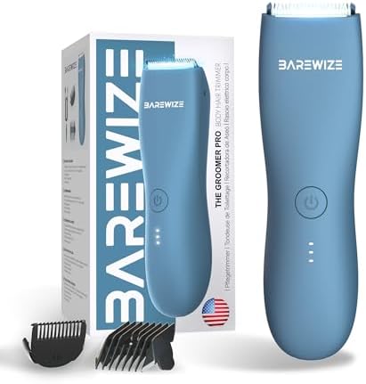 Body Hair & Pubic Hair Trimmer for Men & Women, Painless Electric...