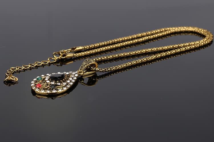 3pcs/ set Vintage Teardrop Necklace + Earrings + Bracelet Set Costume Wedding Water Drop Turkish Style Jewelry Set for Women - Image 5