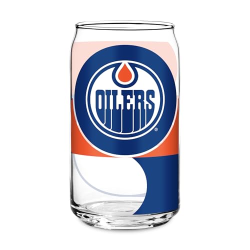 Rico Industries NHL Hockey Edmonton Oilers Standard 16-oz Class Can Shaped