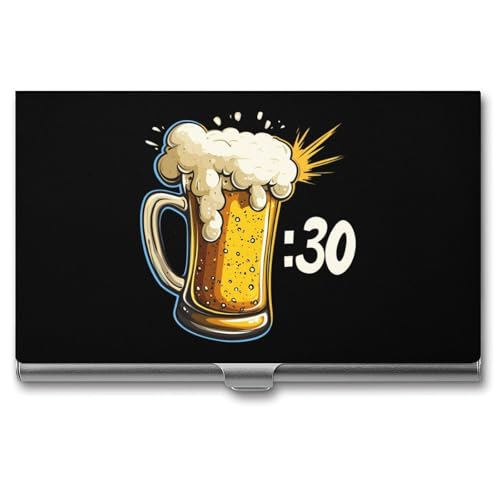 Beer Thirty Patricks Day Irish Business Card Case Pocket Card Holder Slim Card Wallet for Men Women
