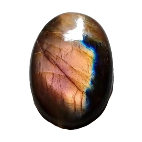 Labradorite violette ovale pour fabrication bijoux pendentif collier 37mm