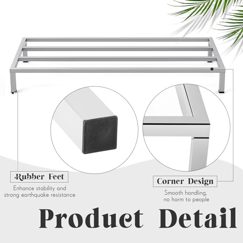Image of MorningRo 2 Pack Dunnage Rack 60 inch Long x 20 inch Wide, 7.9 inch Height