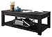 Signature Design by Ashley - Gavelston Coffee Table w/ Fixed Shelf, Rubbed Black Finish