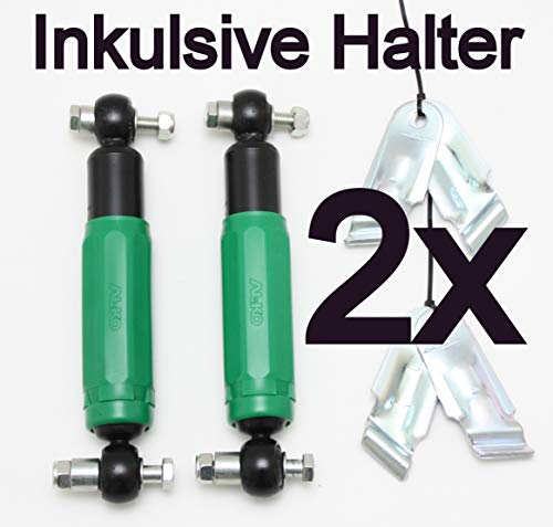 AL-KO - Juego de 2 amortiguadores de Eje para Remolque ALKO 244084 244.084 244 084 (900/1600 kg, con Soporte), Color Verde