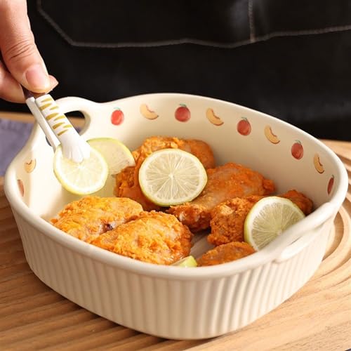 Plat de lasagne en céramique pour éviter les brûlures grâce au double oreille