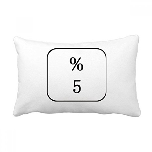 Coussin de canapé clavier symbole 5 multicolore, idée cadeau déco salon