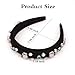 Amariver Rhinestones Headbands for Women Sparkle Jeweled Hair Band Padded Head Bands Bling Crystal Hairbands Shiny Headband Stylish Hair Accessories for Women Girls (Black)