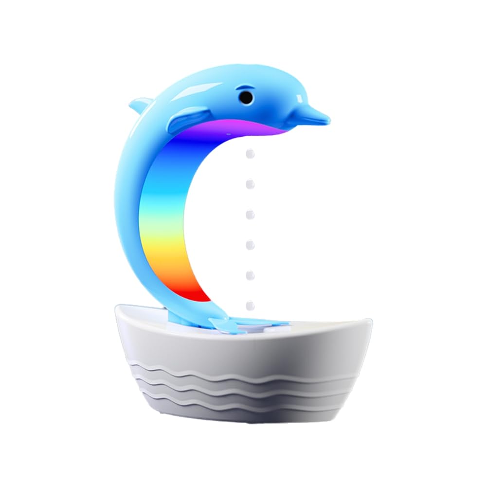 Hndhbfgrt Multifunctional Bluetooth Speaker Dolphins Anti- Air Humidifier RGB Night Lights Bedroom White Noise