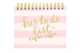 Eccolo Dayna Lee Collection Spiral Planner Pad, Perforated, Her To-Do List, 5x7