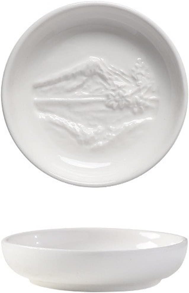 GeRRiT Snack Serving Dishes Household Dipping Bowl Kitchen Ceramic Seasoning Dish Olive Oil Round Small Dish Cutlery Dip Snack Dish Soy Sauce Dish 1 Pcs Dessert Dishes