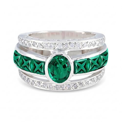 Bague Éternité Argent 925 Femme Homme avec Cristal Chakra et Pierre de Naissance