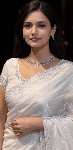 Image of NoseQueen Women Beautiful Soft Silk Designer Saree with blouse