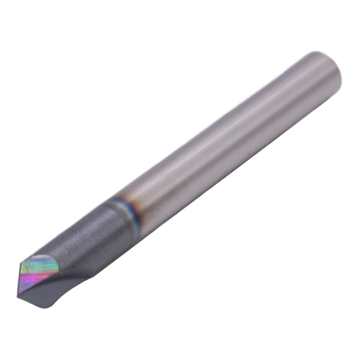 BestParts High Performance 5Pcs Solid Carbide End Mills, Chamfer End Mill - Single End - AlTiN Coated, 2 Flute, 90° Chamfer Angle, 1/4" Cutting Diameter, 1/4" Shank Diameter, 2-1/2" Overall Length