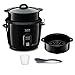 Tefal Classic 2 Cuiseur à riz, 5 L, 1,5 kg de riz, Automatique, Maintien au chaud, Sans surveillance, Cuve antiadhésive, Nettoyage facile, Panier vapeur, Noir RK103811