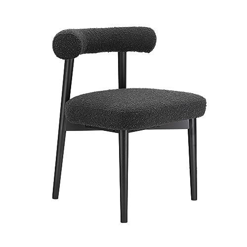 Tov Furniture Spara Black Performance Boucle Side Chair