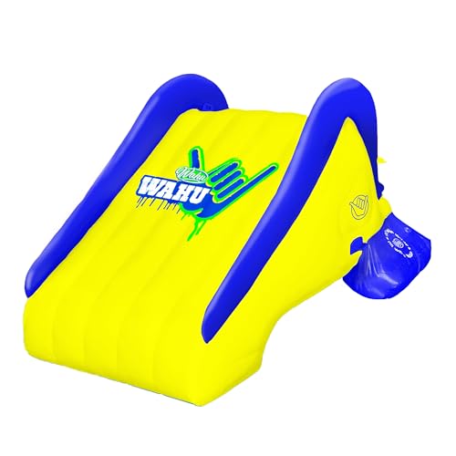 Wahu Rippa Dippa Pool Slide for Kids – Steep High-Speed Water Ride with Continuous Spray System – Durable Inflatable Design for Outdoor Swimming Pool Fun – 70kg Weight Limit