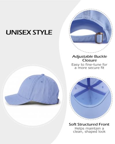 Image of Zylioo XL XXL Linen Baseball Cap for Big Heads, Structured Dad Hat | Roomy XL-XXL Fit-Firm front panels and rear closure give larger head shapes a secure feel without tight pressure.