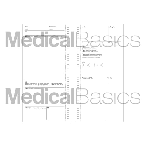 Cahier de progrès grande poche H&P Savon Note médical et carnet physique perforé