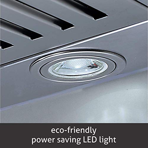 Image of Glen 90 cm 1250 m3 /hr Glass Kitchen Chimney With 7 years warranty on Product, 3 Baffle Filters Touch Sensor Controls (6062 TS SS, Silver)