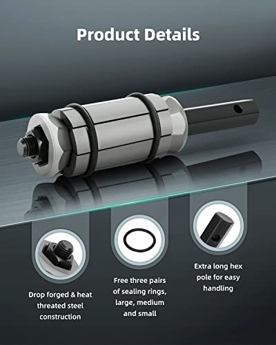 Scitoo 3-Pieces Pipe Expander Tool Set 1/18'' To 3-1/2'', Tail Pipe Expander Compatible With Most Vehicles And Trucks #TOP2