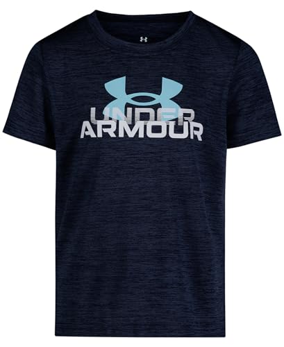 Image of Under Armour Boys' Short Sleeve Logo Graphic T-Shirt, Lightweight & Breathable, Relaxed Fit