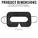 100 Stück VR Maske, Sanitär VR Maske, VR Eye Mask für Oculus, VR Augenmaske, VR Maske Schweiss, VR Face Cover für VR (Schwarz)