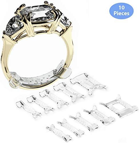 Ringo Invisible Ring Size Adjuster for Loose Rings Ring Adjuster Fit Any Rings, Ring Sizers, 10 PCS, X-Small