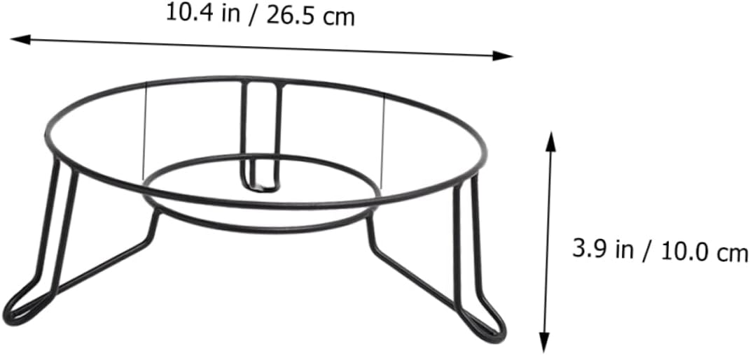 Round Pot Holder Steam Rack Metal Pot Stand Non-Slip Kitchen Storage Burner Organizer