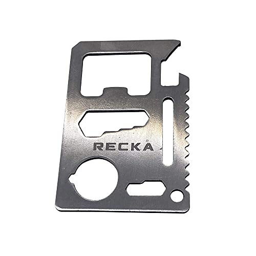 Credit Card Tool Multitool - Multi Purpose Survival Pocket Tool - Stocking Stuffers For Men Great Christmas Gifts - Wallet Size Ninja Card - Multi Tool #TOP21