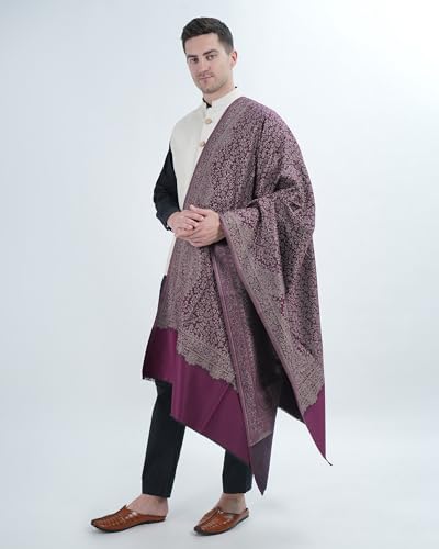 Image of Men's Kashmiri Wool Jamawar Shawl