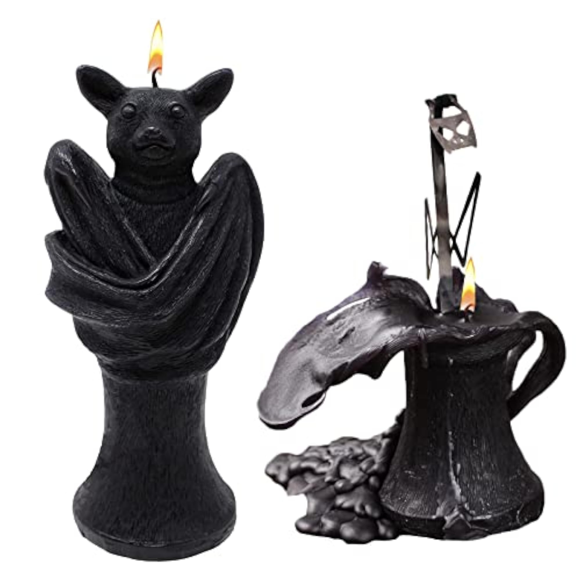 Bat Shaped Candle Decorations, Vegan Wax