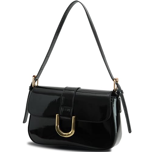 Image of Small Shoulder Bag for women,Crossbody Purses,Leather Tote Handbag Clutch Hobo Purse,with Zipper Closure for Women