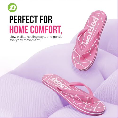 Image of DOCTOR EXTRA SOFT Women's Orthopedic and Diabetic Comfort Ortho Care, Bathroom Rubber Flip-Flops and House Slipper [OR-D-02]
