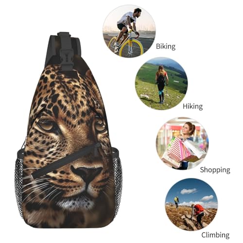 Mochila tipo Sling pequeña para senderismo unisex negra miniatura 6