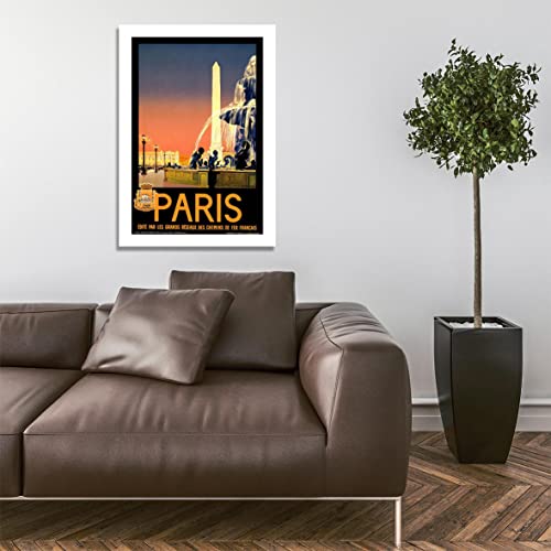 Affiche de voyage Paris encadrée petit format poster mural mat - 5