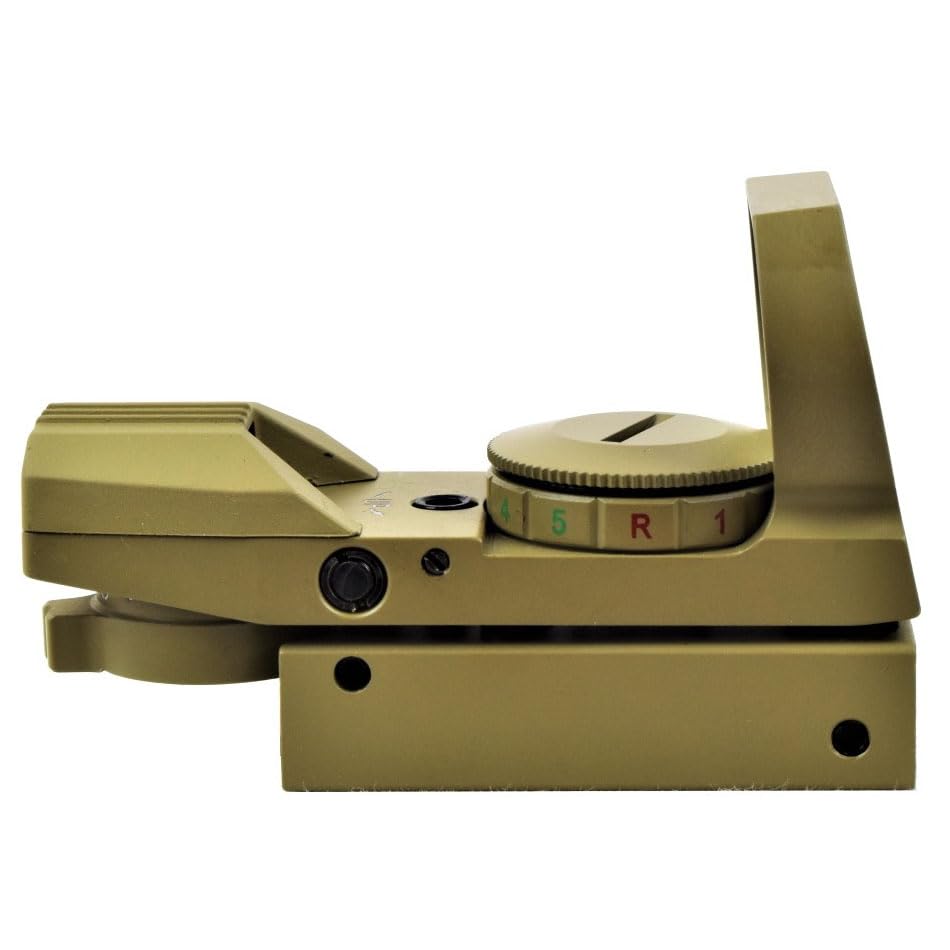 JS-Tactical Red Dot Compact 15x35 Tan | Mira para carabinas, Rifles y escopetas de balines 15x35 Uso exlusivo Deportivo
