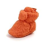 Neugeborenes Baby Krabbelschuhe Winter Warme Babyschuhe Weiche Sohle Cozy Fleece Winterschuhe Warmschuhe Stiefel Booties Sock Shoes Lauflernschuhe für Baby 0-18 Monate