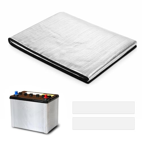 Car Battery Blanket 40x 7 Car Battery Blanket Insulation Wrap with 2 Sealing Tape Easy Installation for Extreme Temperature Protection