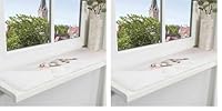 TRIXIE 37125 Liegematte Nani für Fensterbank, 90 × 28 cm, grau (Packung mit 2)