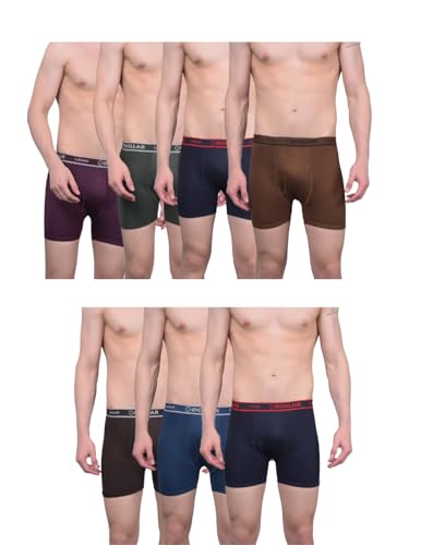 Image of Dollar Lehar Mens Combed Cotton Trunk - Actual Colour May Vary