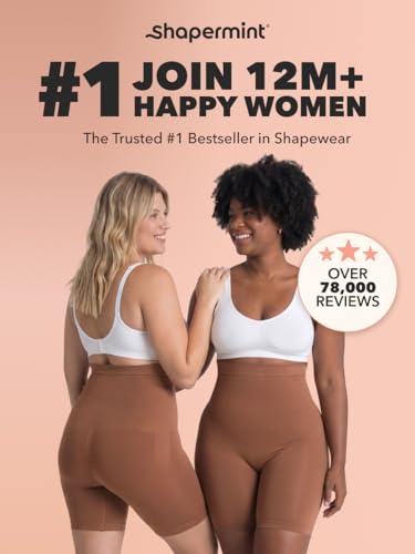 Image of SHAPERMINT High Waisted Body Shaper Shorts Shapewear for Women Tummy Control Thigh Slimming Technology