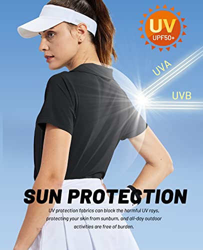 Mier 21500190-507 Women'S Golf Polo Shirts Collared V Neck Short Sleeve Tennis Shirt thumb #1