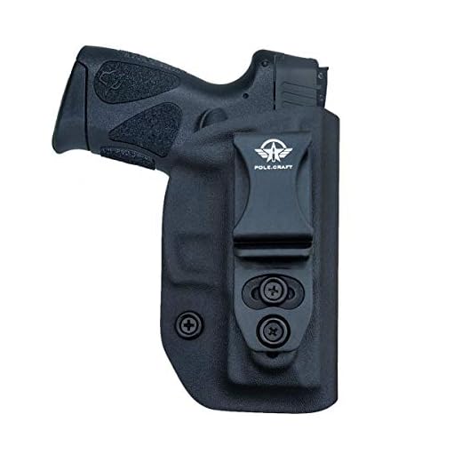 Taurus G2C Holster, Kydex IWB Holster for G2C Taurus Holster & Millennium PT111 G2 / PT140 Concealed Holster - Kydex Holster Taurus PT111 G2C 9mm Concealed Carry Pistol Case (Black, Right Hand Draw)