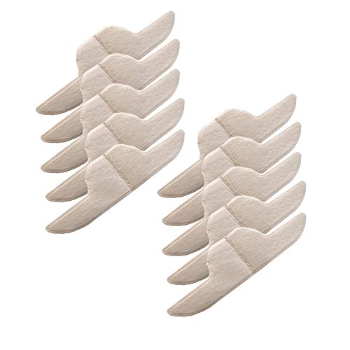Collar Neck Liner Pads (10-Pack, Disposable, Self-Adhesive) - Feel Fresh & Dry All Day - Invisible Protection Against Collar Sweat & Stains
