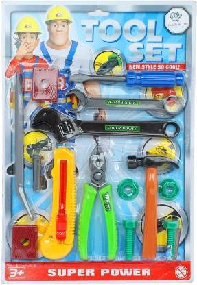 CADDLE & TOES Set Toys for Kids, Pretend playset, Tool Set Construction Tools,(Random Set ) Pack of Role Play Engineer Workshop Tool kit for Kids-Plastic,Multi Color