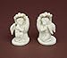 Produktbild Engel schlafend in Händen 2er Set Polystein cremfarbig H 6,5 cm Geburt Taufe Trauer Konfirmation Kommunion 1812-20126